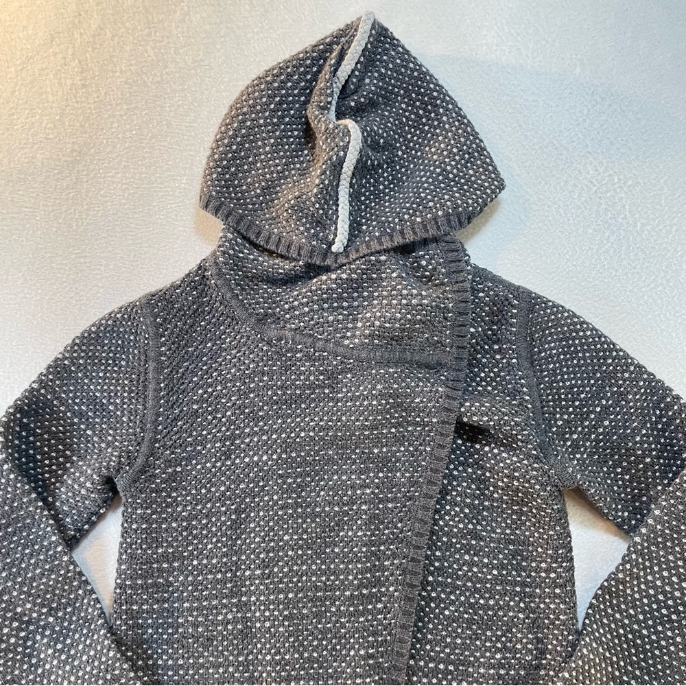 Ivivva Girls Honeycomb Wrap Hooded Cardigan Sweater by Lululemon